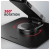 AXAGON STND-LRB Podstawa do laptopów aluminiowa 10-17,3 cala regulowana wysokość, obrotowa o 360 stopni, Czarna